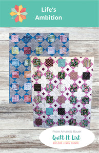 Life's Ambition - Quilt It List Pattern PDF