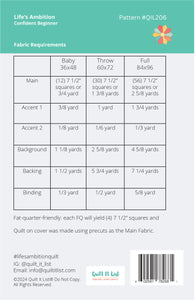 Life's Ambition - Quilt It List Pattern PDF