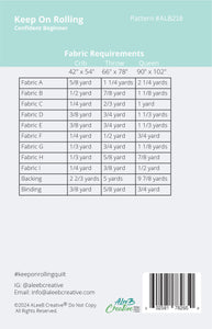 Keep On Rolling PDF Pattern